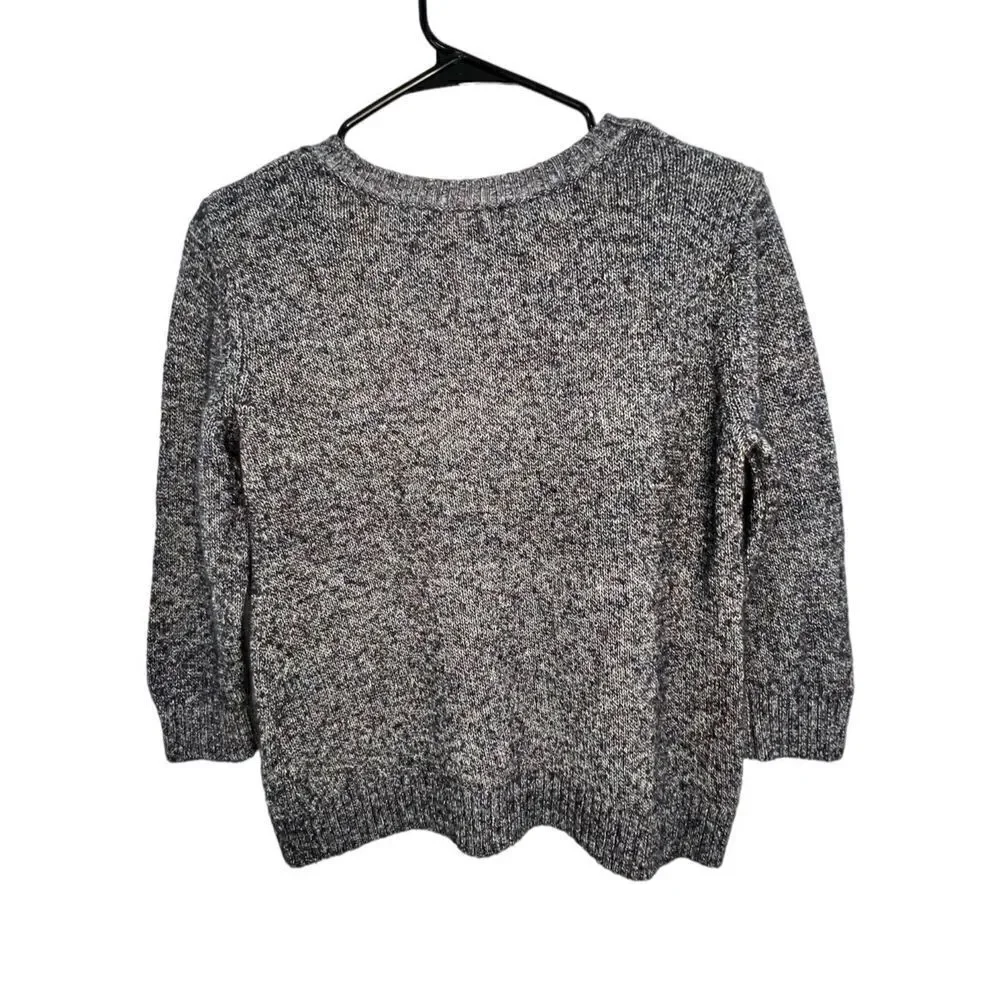 Christopher and Banks Petite Basic Grey Sweater